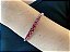 Pulseira Degradê Rosa Rubi e Branco - Imagem 2